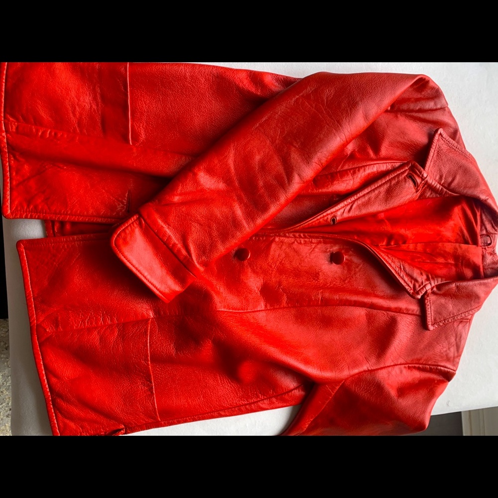 New Metrostyle Genuine Leather Blazer